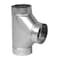 Imperial Mfg Imperial 6 in. X 6 in. X 6 in. Galvanized Steel Furnace Pipe Tee GV0892 - alternate 1